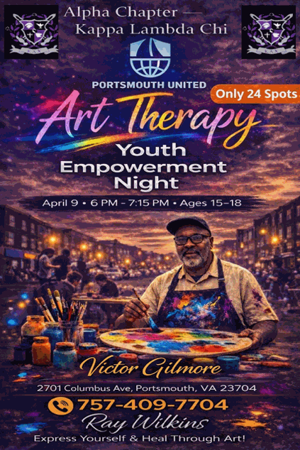 Art Therapy Youth Empowerment Night flyer