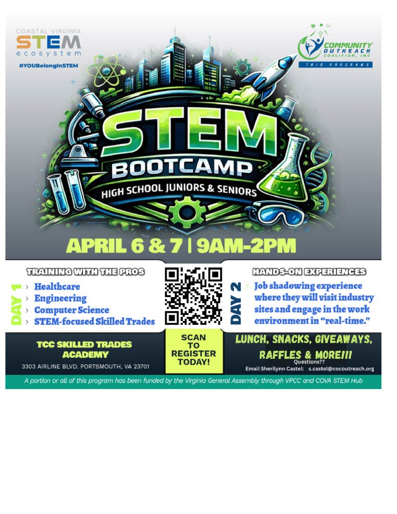 STEM Bootcamp flyer