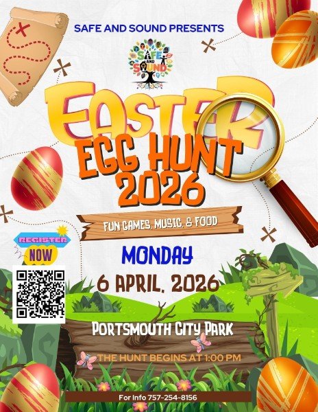 Easter Egg Hunt 2026 event flyer