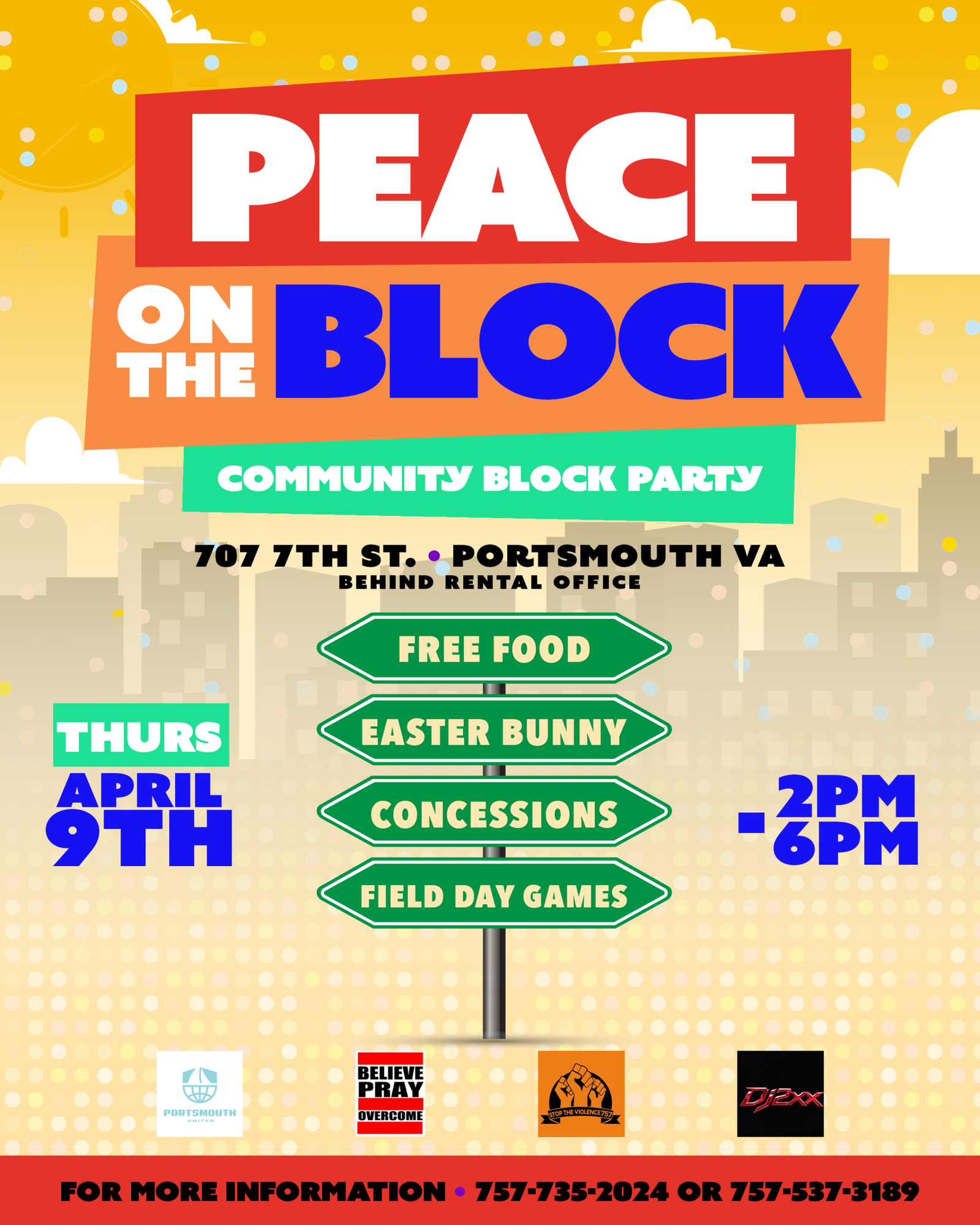 Peace On The Block flyer